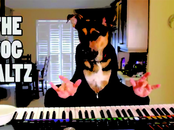 Bella plays the Waltz on the piano