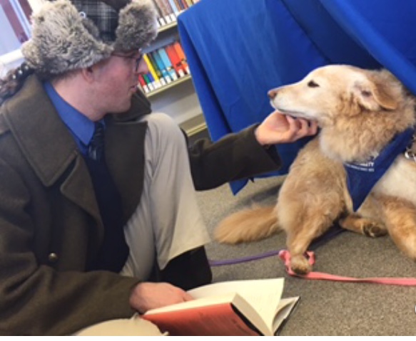 children reading to dogs, renfrew