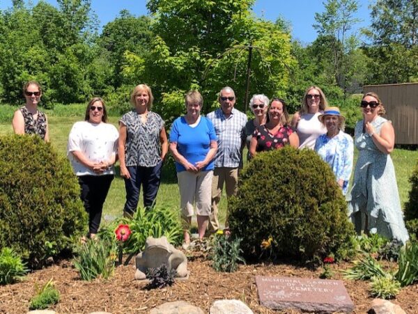 Memorial garden volunteers