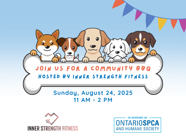 community bbq event image, cartoon dogs
