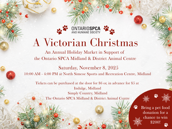 holiday themed event image with event details, garland and decorations