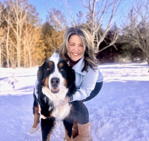 Krystal with her dog